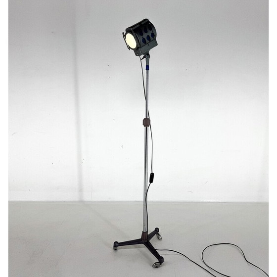 Image 1 of Vintage adjustable metal cinema floor lamp, Italy 1960