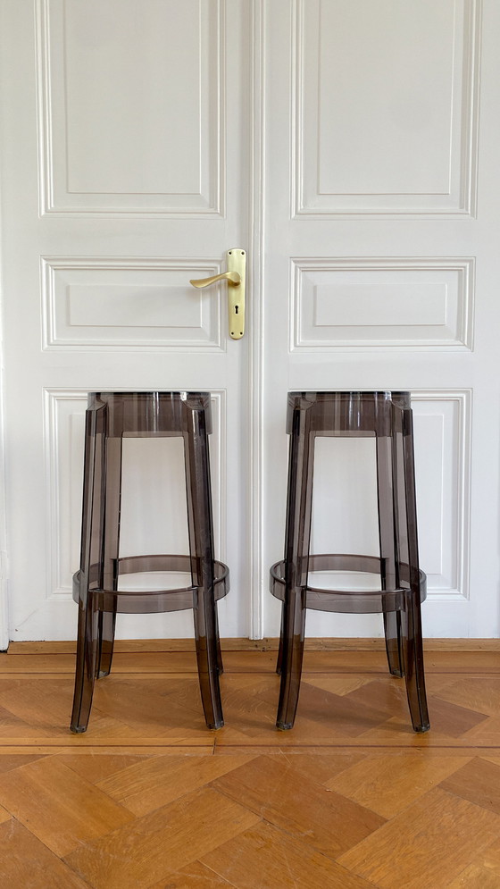 Image 1 of Kartell Charles Ghost bar stools