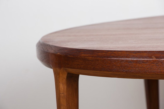 Image 1 of Large Round Danish Teak Coffee Table Model 283 By Johannes Andersen For Cfc Silkeborg 1960.