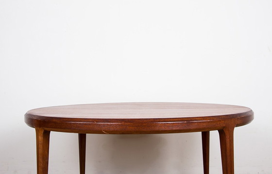 Image 1 of Large Round Danish Teak Coffee Table Model 283 By Johannes Andersen For Cfc Silkeborg 1960.