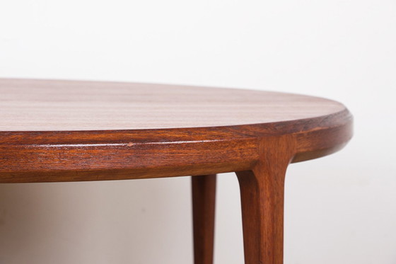 Image 1 of Large Round Danish Teak Coffee Table Model 283 By Johannes Andersen For Cfc Silkeborg 1960.