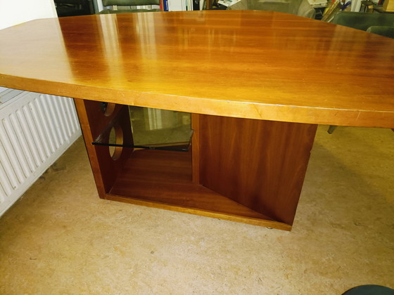 Image 1 of Vintage cherry veneer table