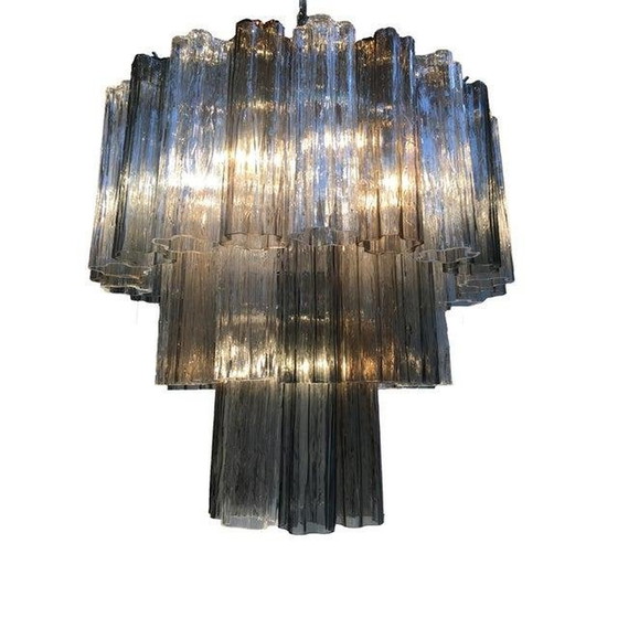 Image 1 of Pair Of 21St Century Murano Style Glass Sputnik Chandeliers