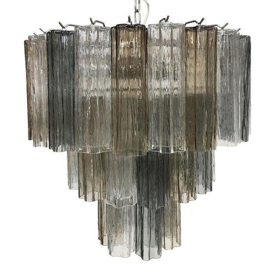 Image 1 of Pair Of 21St Century Murano Style Glass Sputnik Chandeliers