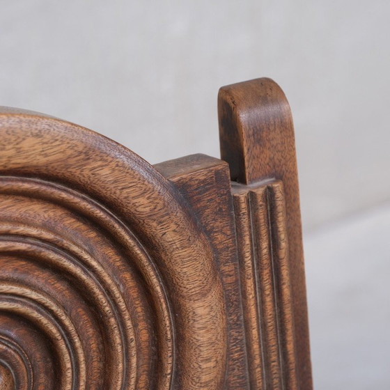 Image 1 of Set of 6 vintage oakwood chairs, France 1940s