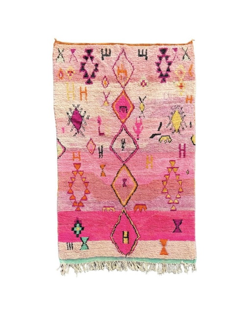 Pink Moroccan Wool Rug 