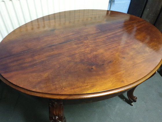 Image 1 of Antique Mahogany Coulisse Table