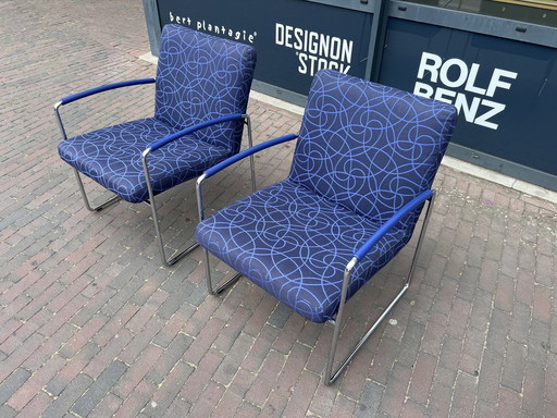 2 Leolux Talassa Armchairs Maze fabric 