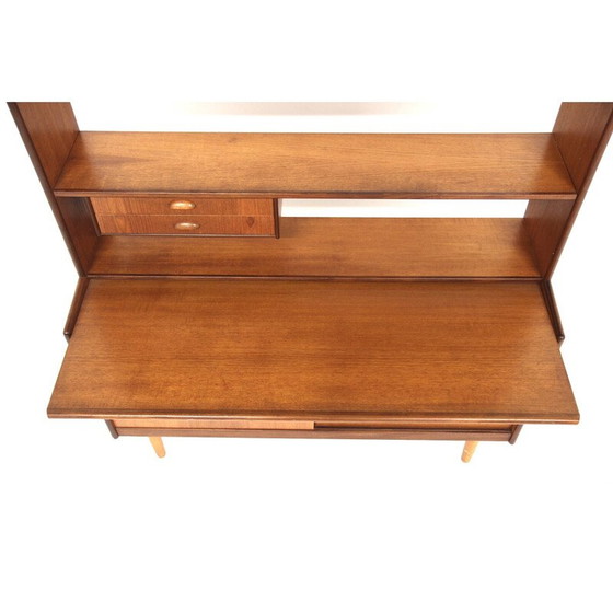 Image 1 of Vintage teak and beech desk, Sweden 1960