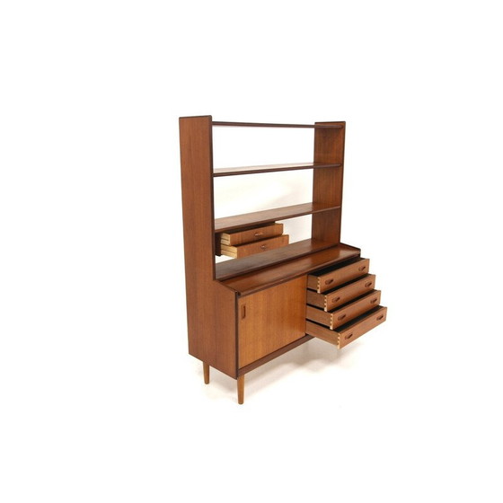 Image 1 of Vintage teak and beech desk, Sweden 1960