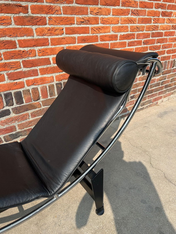 Image 1 of Cassina | Le Corbusier | Lc4 Chaise Longue | Black Leather