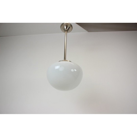 Image 1 of Lampada a sospensione vintage Art Déco in ottone e vetro, Cecoslovacchia, anni '30