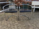 2 Tubular frame chairs from the 1970s