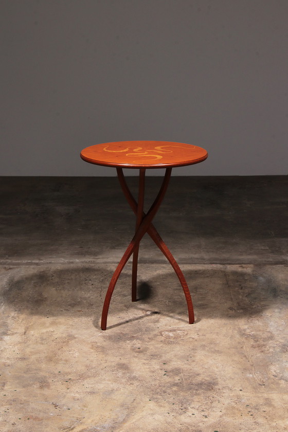 Image 1 of Table d'appoint en bois "Vortice" d'Oscar Tusquet pour Carlos Jané, vers 1989