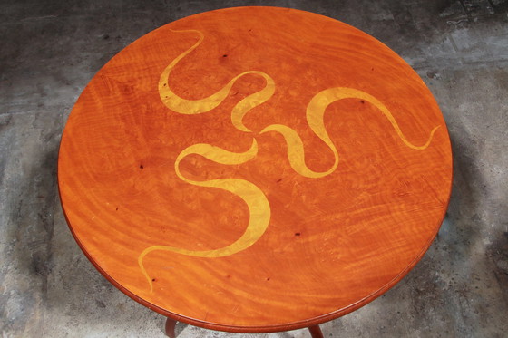 Image 1 of Table d'appoint en bois "Vortice" d'Oscar Tusquet pour Carlos Jané, vers 1989