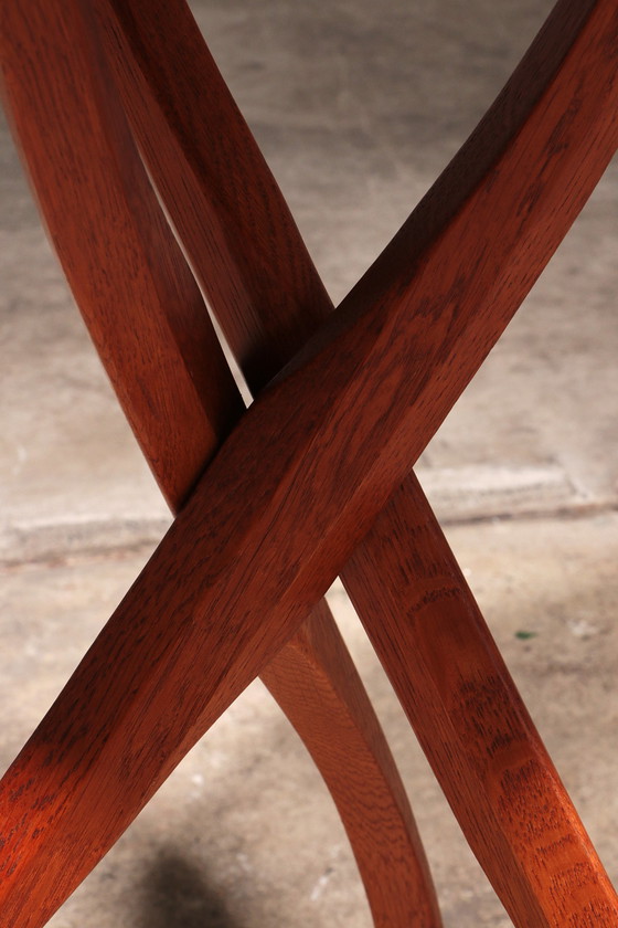 Image 1 of Table d'appoint en bois "Vortice" d'Oscar Tusquet pour Carlos Jané, vers 1989