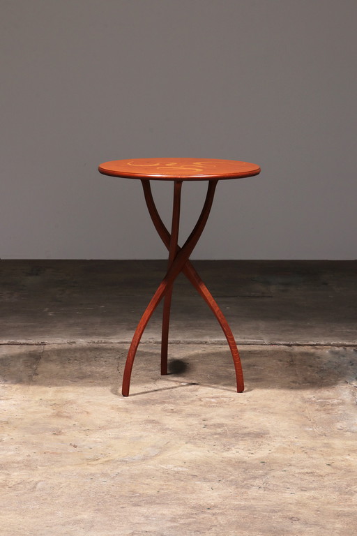 Table d'appoint en bois "Vortice" d'Oscar Tusquet pour Carlos Jané, vers 1989