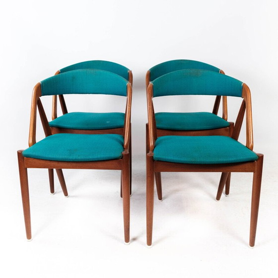 Image 1 of Set of 4 vintage dining chairs model 31 by Kai Kristiansen for Schou Andersen, 1960s