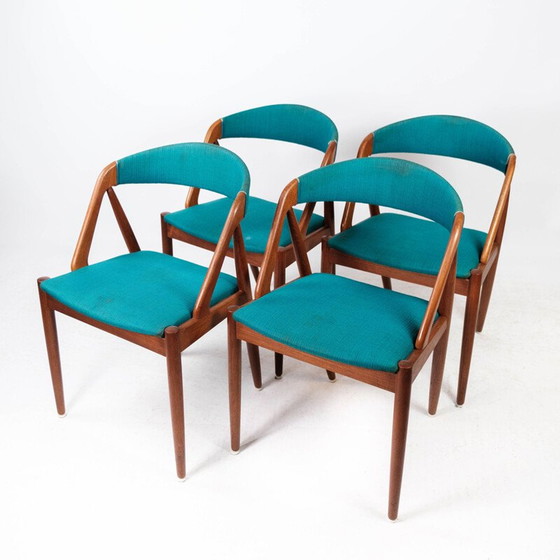 Image 1 of Set of 4 vintage dining chairs model 31 by Kai Kristiansen for Schou Andersen, 1960s