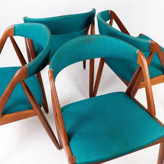Image 1 of Set of 4 vintage dining chairs model 31 by Kai Kristiansen for Schou Andersen, 1960s