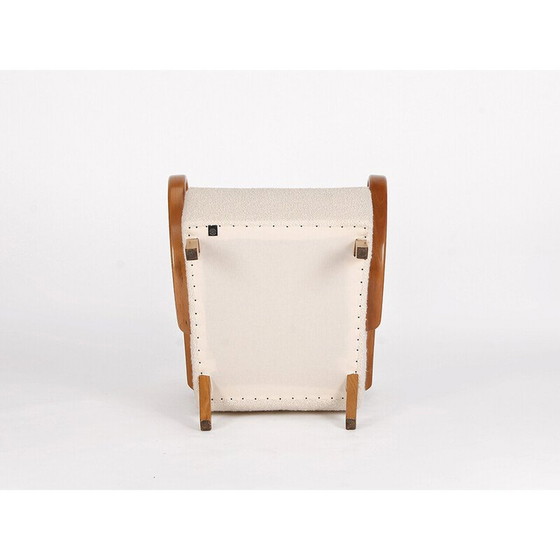 Image 1 of Vintage boucle armchair by Jindrich Halabala for Spojene Up Zavody, 1940s