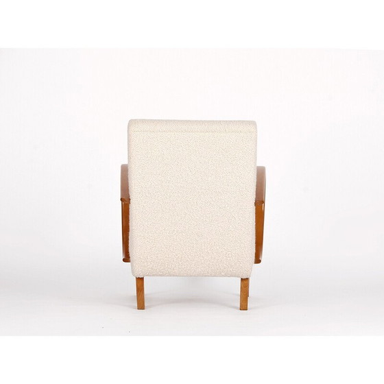 Image 1 of Vintage boucle armchair by Jindrich Halabala for Spojene Up Zavody, 1940s