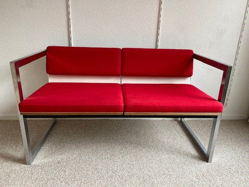 Red design bench