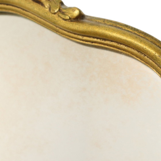 Image 1 of Small Gold Leaf Mirror