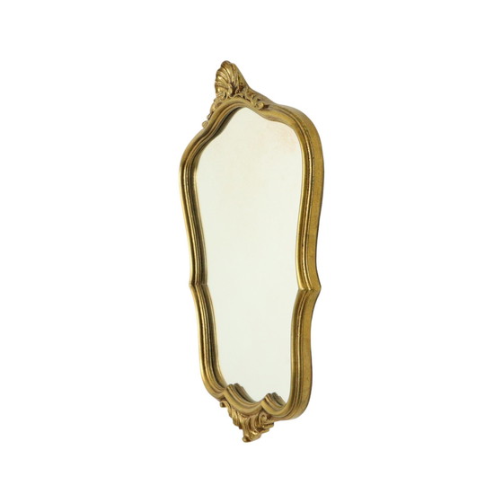 Image 1 of Small Gold Leaf Mirror