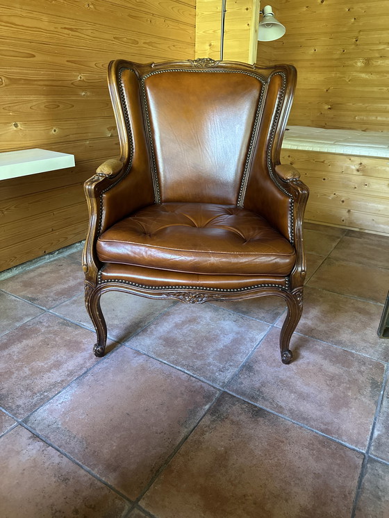 Image 1 of Fauteuil en cuir