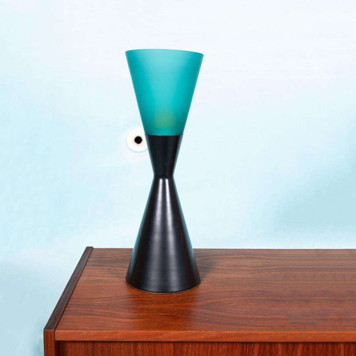Vintage designer lamp 70s/80s, memphis style diabolo