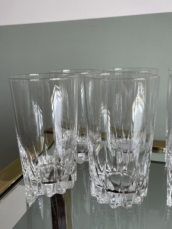 Image 1 of 8x Cristal d'Arques Louvre Longdrink glasses