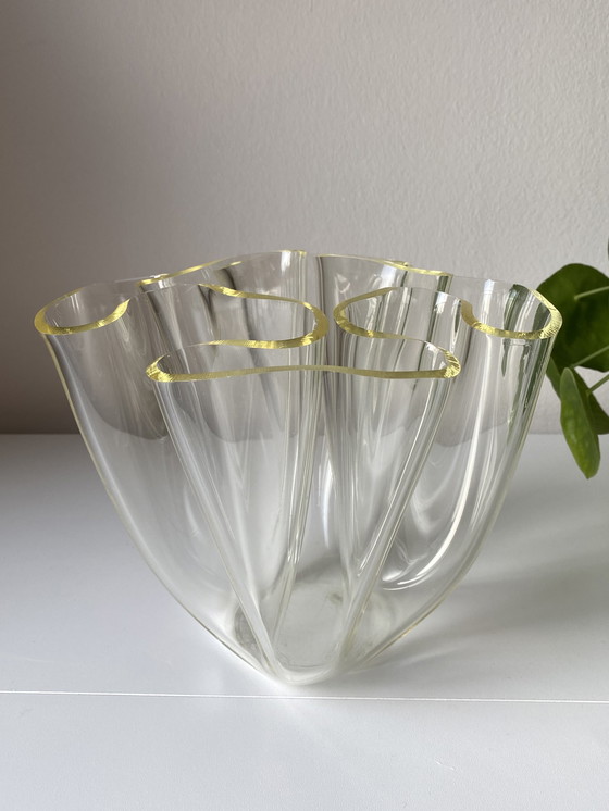 Image 1 of Lucite Handkerchief Vase Acrylic/Plexiglass