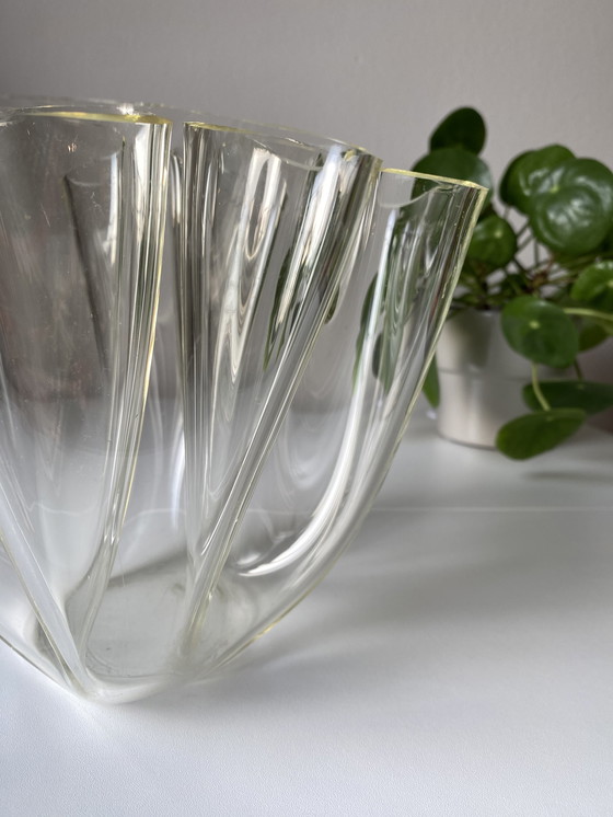 Image 1 of Lucite Handkerchief Vase Acrylic/Plexiglass