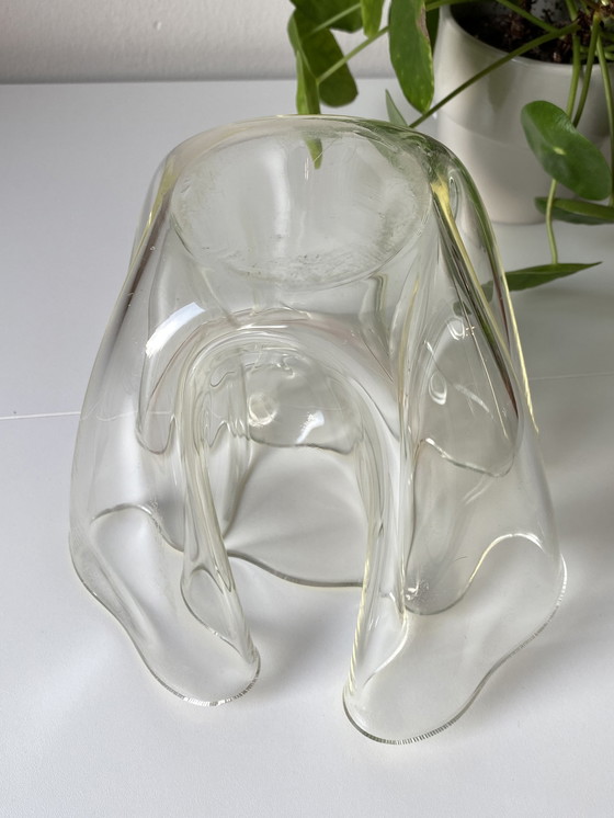 Image 1 of Lucite Handkerchief Vase Acrylic/Plexiglass