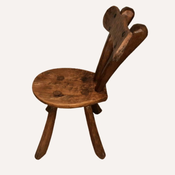 Image 1 of Brutalist milking stool, France, 1950S