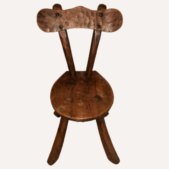 Image 1 of Brutalist milking stool, France, 1950S