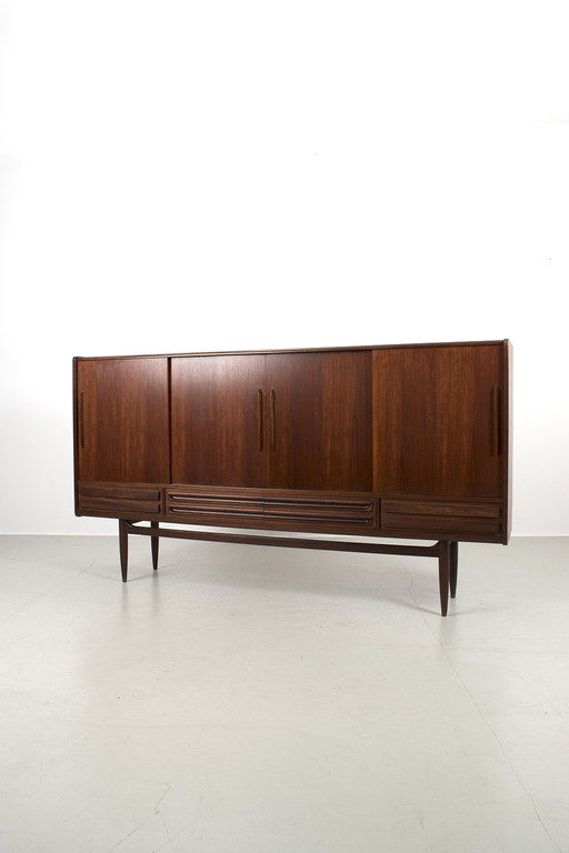 High sideboard teak veneer