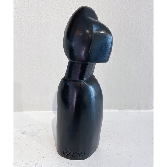 Image 1 of Scultura d'epoca "Madre e bambino" in bronzo di Marthe Donas, Belgio 1910