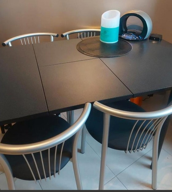 Image 1 of Design Dining Table Calligaris with 4x chair