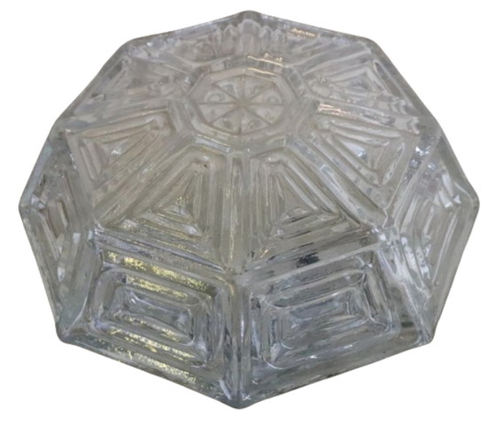 Image 1 of NOS lampe de plafond hexagonale vintage