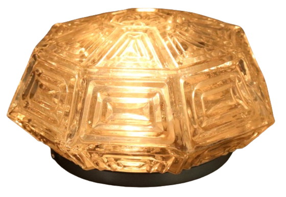 Image 1 of NOS lampe de plafond hexagonale vintage