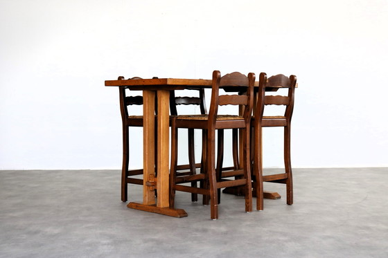 Image 1 of Vintage bar table with 4 chairs