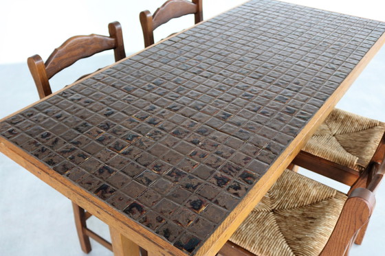 Image 1 of Vintage bar table with 4 chairs