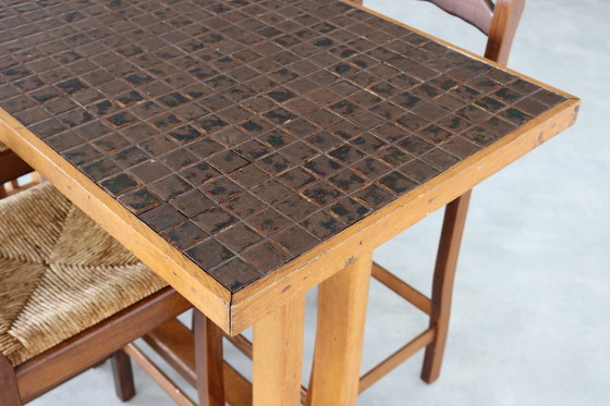 Image 1 of Vintage bar table with 4 chairs