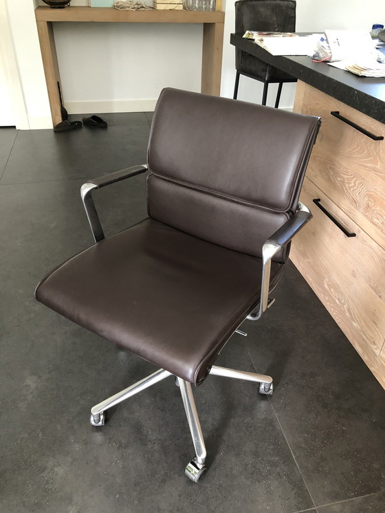 Image 1 of Icf Una Chair Leather Executive Office Chair Medium Back