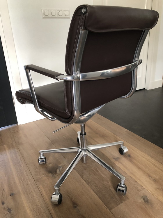 Image 1 of Icf Una Chair Leather Executive Office Chair Medium Back