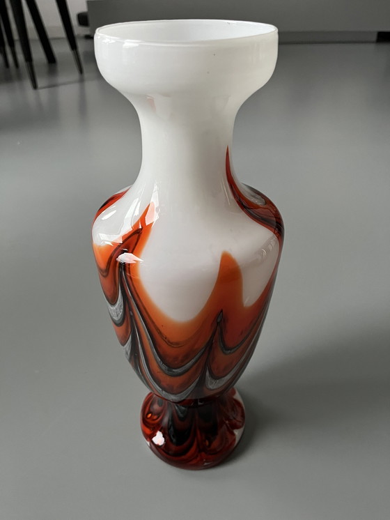 Image 1 of Carlo Moretti Murano Opaline Vase