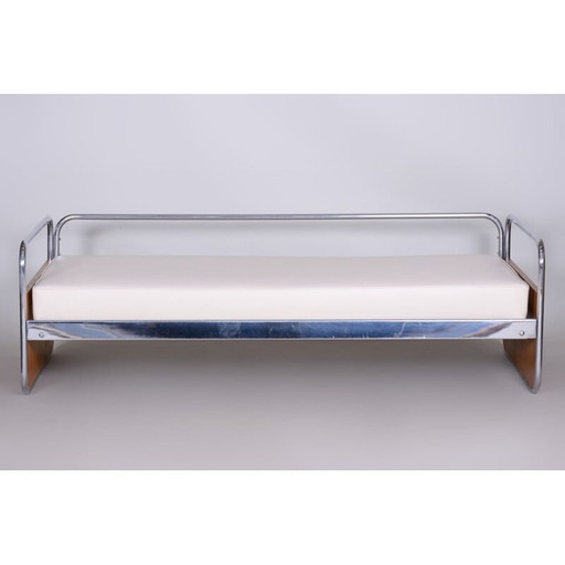 Vintage white Sofa by Gottwald, Czechia 1930s