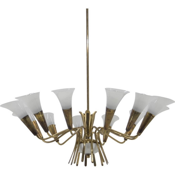 Image 1 of Vintage chandelier by Kamenicky Senov, 1958